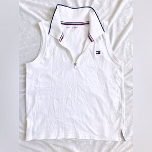 Tommy Hilfiger Women’s Sleeveless Stripe Polo (Small)